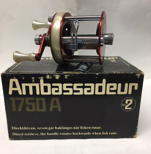 Old Reel made in 1976 ABU AMBASSADEUR 1750A