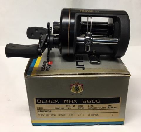 abu garcia black max 6600 Vintage Reel made in 1981 ABU BLACKMAX6600