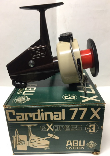 Moulinet à lancer léger vintage pour saumon à bobine fixe ABU Cardinal 77X