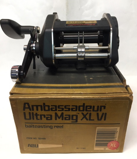 Vintage Reel made in 1985 ABU AMBASSADEUR ULTRA MAG XL VI