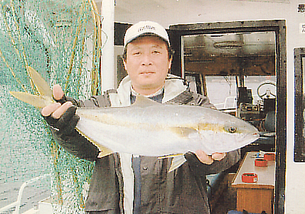 生川さん・ヒラマサ85cm